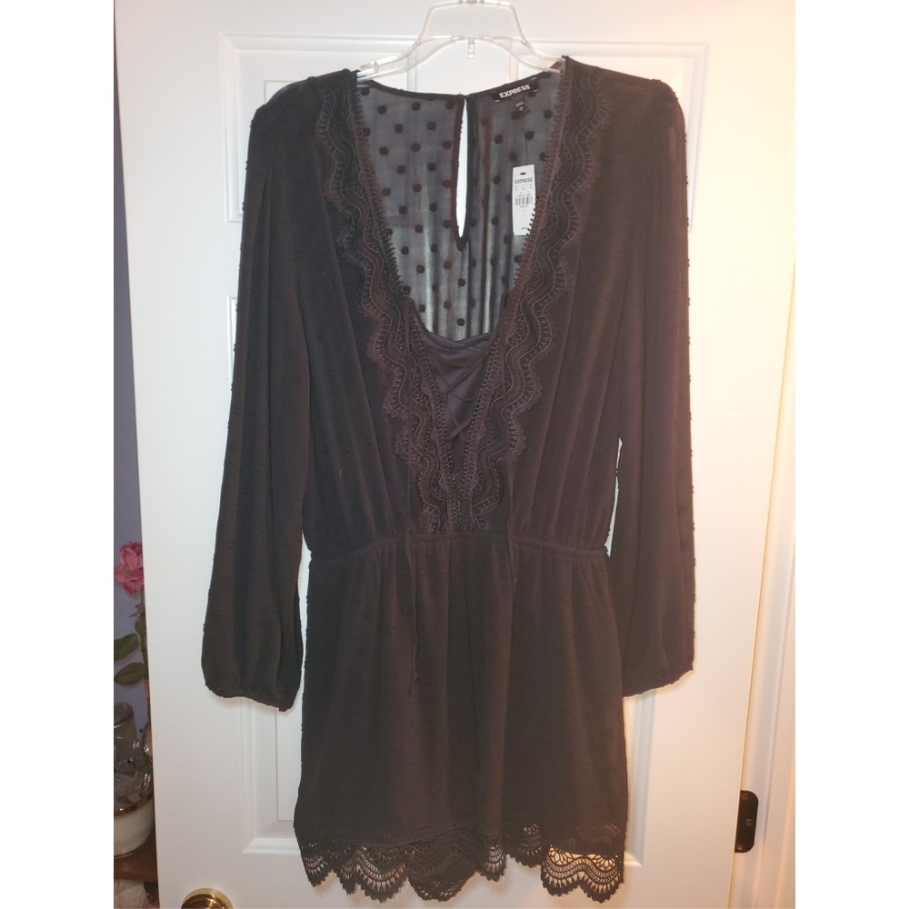 Express black romper